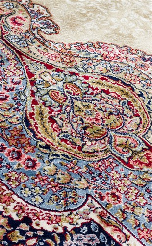 ISFAHAN ISF 02 CREAM  Klasik Desenli Yüksek Kalite Sık Dokuma Makine Halısı