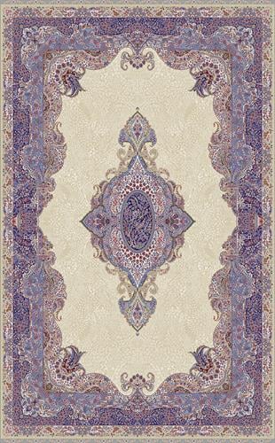 ISFAHAN ISF 02 CREAM  Klasik Desenli Yüksek Kalite Sık Dokuma Makine Halısı