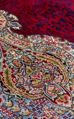 ISFAHAN ISF 02 RED  Klasik Desenli Yüksek Kalite Sık Dokuma Makine Halısı