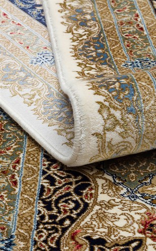 ISFAHAN ISF 04 CREAM  Klasik Desenli Yüksek Kalite Sık Dokuma Makine Halısı