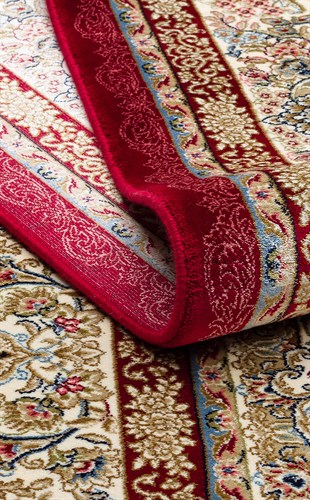 ISFAHAN ISF 05 RED  Klasik Desenli Yüksek Kalite Sık Dokuma Makine Halısı