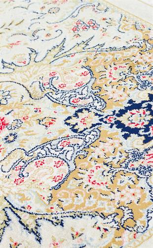 ISFAHAN ISF 06 CREAM  Klasik Desenli Yüksek Kalite Sık Dokuma Makine Halısı