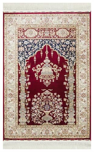 ISFAHAN SECCADE ISF SCD 01 RED  Klasik Desenli Yüksek Kalite Sık Dokuma Seccade