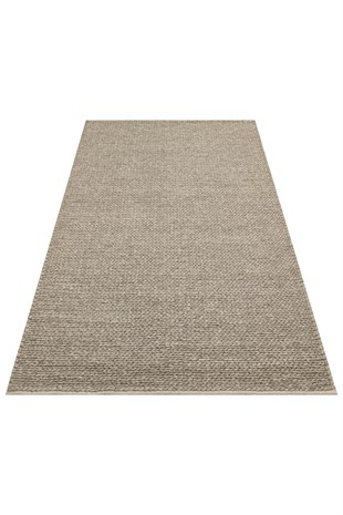 JADE BASKETWEAVE BROWN  Naturel Kazak Örgü Desenli El Dokuma Örgü Halı