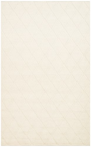 JADE DIAMOND CREAM  Naturel Kazak Örgü Desenli El Dokuma Örgü Halı