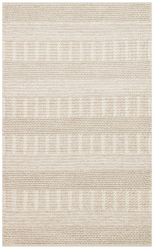 JADE J352 BEIGE  Naturel Kazak Örgü Desenli El Dokuma Örgü Halı