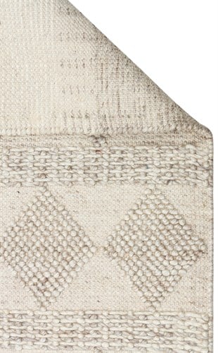 JADE JD 01 NATURAL  Naturel Kazak Örgü Desenli El Dokuma Örgü Halı