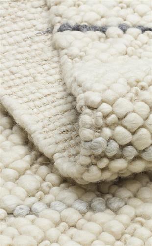 JADE JD 06 ANTRASIT GREY  Naturel Kazak Örgü Desenli El Dokuma Örgü Halı