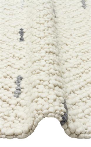 JADE JD 06 ANTRASIT GREY  Naturel Kazak Örgü Desenli El Dokuma Örgü Halı