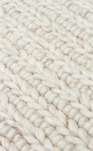 JADE JD 07 L.BEIGE  Naturel Kazak Örgü Desenli El Dokuma Örgü Halı