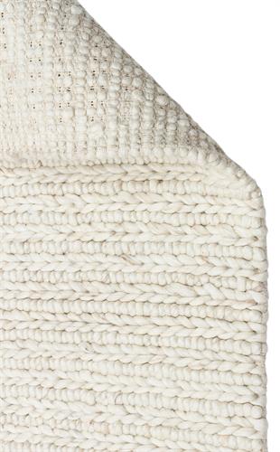 JADE JD 07 L.BEIGE  Naturel Kazak Örgü Desenli El Dokuma Örgü Halı