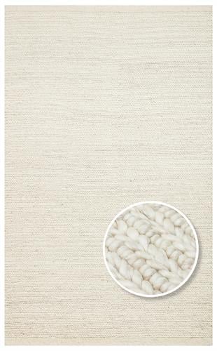 JADE JD 07 L.BEIGE  Naturel Kazak Örgü Desenli El Dokuma Örgü Halı