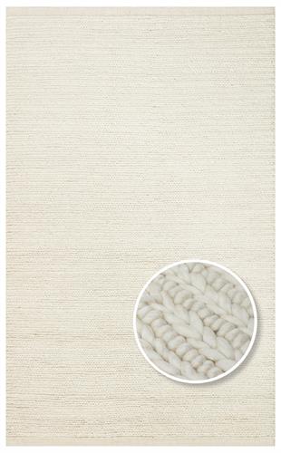 JADE JD 07 WHITE  Naturel Kazak Örgü Desenli El Dokuma Örgü Halı