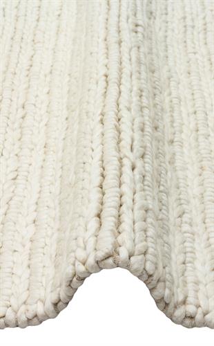 JADE JD 07 WHITE  Naturel Kazak Örgü Desenli El Dokuma Örgü Halı