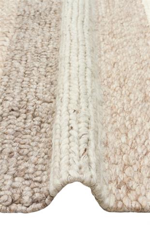 JADE LANGDON NATURAL  Naturel Kazak Örgü Desenli El Dokuma Örgü Halı