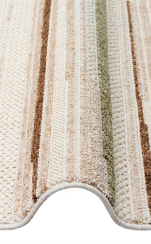 JOY JOY 01 GREEN BROWN  Hav Toz Vermeyen Yumuşak dokulu Modern Makine Halısı