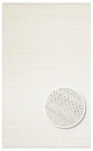 JOY JOY 01 WHITE  Hav Toz Vermeyen Yumuşak dokulu Modern Makine Halısı