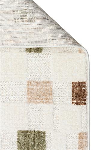 JOY JOY 02 GREEN BEIGE  Hav Toz Vermeyen Yumuşak dokulu Modern Makine Halısı