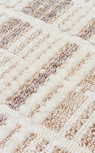 JOY JOY 04 BEIGE GREY  Hav Toz Vermeyen Yumuşak dokulu Modern Makine Halısı