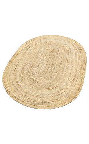 JUNO ECH 01E NATURAL  El Dokuma Naturel Jüt Hasır Halı