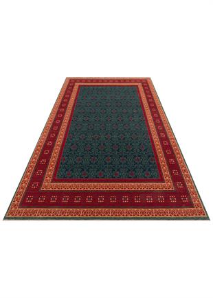 KADIM KDM 13 NAVY RED  Anadolu Motifli El Emeği Yüksek Yün Kara Tezgah Halısı