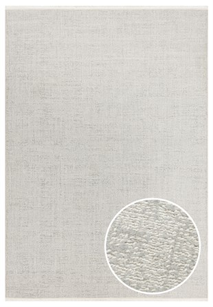 KALAHARI KLH PLAIN SILVER  Özel Dokuma Tekniği ile Üretilen Modern Sade Desenli Makine Halısı