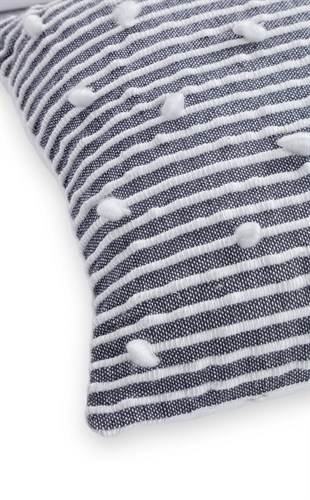 KIRLENT KRL 01 D.GREY  Etnik Desenlere Sahip Renkli ve Şık Kırlentler 43*43 cm