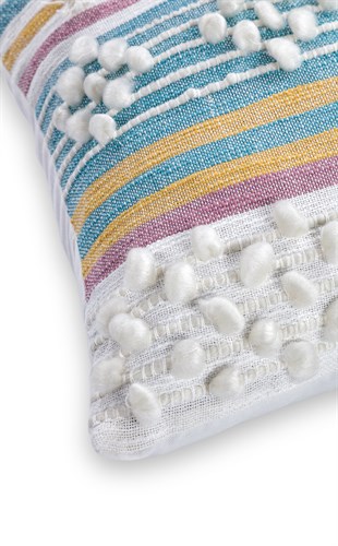 KIRLENT KRL 02 MULTY  Etnik Desenlere Sahip Renkli ve Şık Kırlentler 43*43 cm