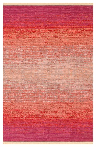 KUTNU KILIM KTN 01 TERRA PINK  Modern Ombre Renk Geçişli Yıkanabilir Çift Taraflı Kilim