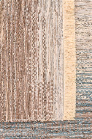 KUTNU KILIM KTN 03 BEIGE BLUE Modern Ombre Renk Geçişli Yıkanabilir Çift Taraflı Kilim