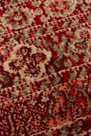 KYBELE KYB 03 RED Sıcak Renk Tonlu Otantik Makine Halısı