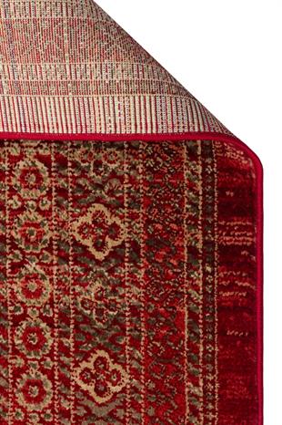 KYBELE KYB 03 RED Sıcak Renk Tonlu Otantik Makine Halısı
