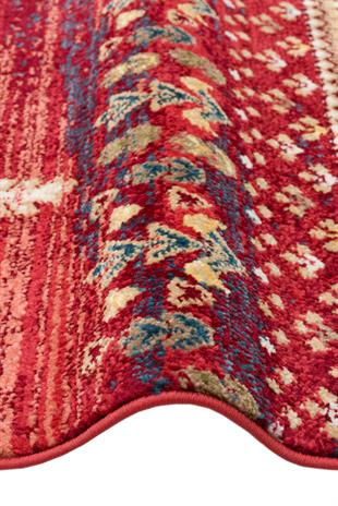 KYBELE KYB 02 RED Sıcak Renk Tonlu Otantik Makine Halısı