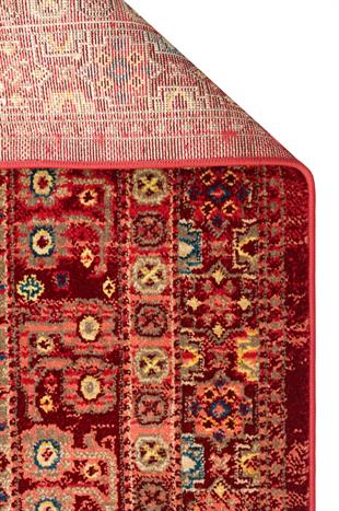 KYBELE KYB 05 RED XW Sıcak Renk Tonlu Otantik Makine Halısı