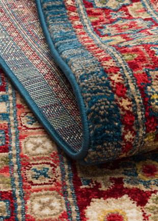 KYBELE KYB 05 NAVY RED XW Sıcak Renk Tonlu Otantik Makine Halısı