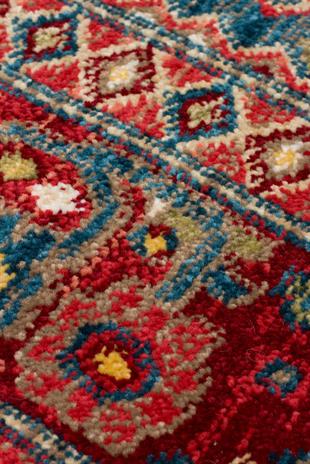 KYBELE KYB 05 NAVY RED XW Sıcak Renk Tonlu Otantik Makine Halısı