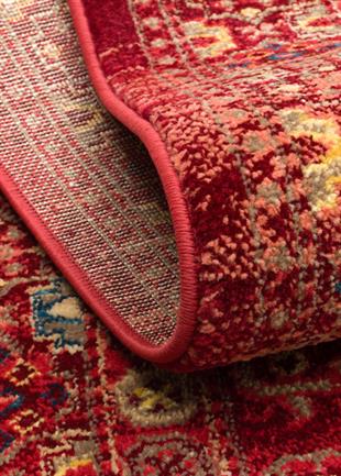 KYBELE KYB 05 RED XW Sıcak Renk Tonlu Otantik Makine Halısı