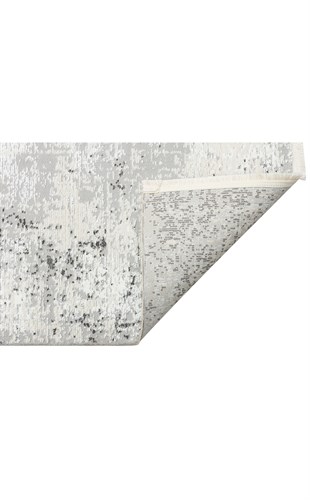 LAGOS XW LGS 05 CREAM GREY XW  Hav Toz Vermez Eskitme Desenli Modern Makine Halısı