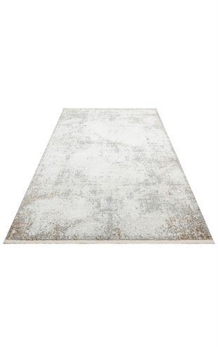 LAGOS XW LGS 05 GREY BEIGE XW Hav Toz Vermez Eskitme Desenli Modern Makine Halısı