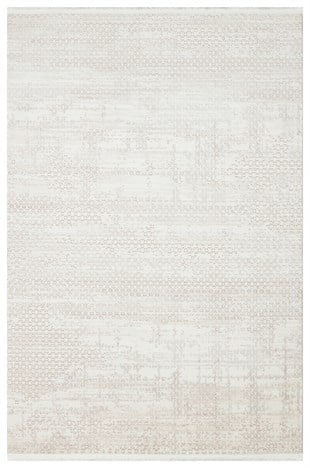 LAGOS XW LGS 23 CREAM BEIGE XW  Hav Toz Vermez Eskitme Desenli Modern Makine Halısı