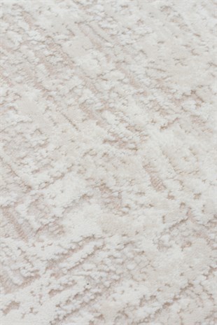 LAGOS XW LGS 24 CREAM BEIGE XW  Hav Toz Vermez Eskitme Desenli Modern Makine Halısı