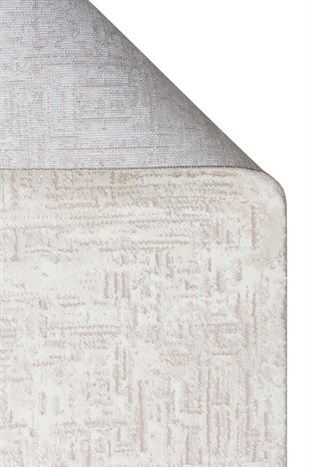 LAGOS XW LGS 24 CREAM BEIGE XW  Hav Toz Vermez Eskitme Desenli Modern Makine Halısı
