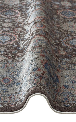 LAHOR LHR 01 PETROL  Özel Boyama İşlemi İle Üretilen Yüksek Alçak Dokuya Sahip Zengin Renkli Şık Salon Halısı