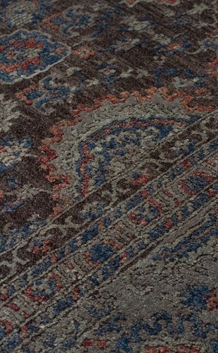 LAHOR LHR 01 PETROL  Özel Boyama İşlemi İle Üretilen Yüksek Alçak Dokuya Sahip Zengin Renkli Şık Salon Halısı