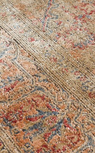 LAHOR LHR 02 BEIGE  Özel Boyama İşlemi İle Üretilen Yüksek Alçak Dokuya Sahip Zengin Renkli Şık Salon Halısı