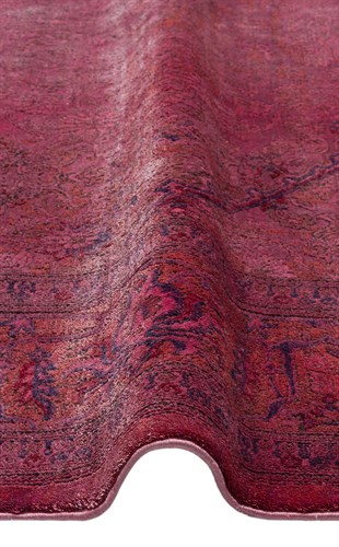 LAHOR LHR 02 FUSCHIA  Özel Boyama İşlemi İle Üretilen Yüksek Alçak Dokuya Sahip Zengin Renkli Şık Salon Halısı