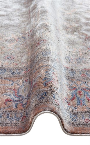 LAHOR LHR 02 GREY  Özel Boyama İşlemi İle Üretilen Yüksek Alçak Dokuya Sahip Zengin Renkli Şık Salon Halısı