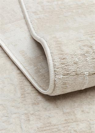 LEONA LNA 01 CREAM  Yumuşak Tuşeli Hav Toz Vermez Modern Makine Halısı