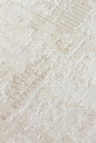 LEONA LNA 01 CREAM  Yumuşak Tuşeli Hav Toz Vermez Modern Makine Halısı