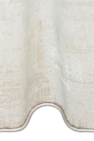 LEONA LNA 01 CREAM  Yumuşak Tuşeli Hav Toz Vermez Modern Makine Halısı